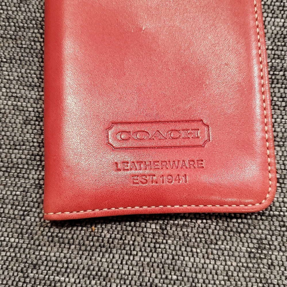 VintageCoach Leather ID Wallet